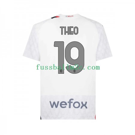 Fußballtrikots AC Mailand Theo 19 Auswärts Trikotsatz 2023-2024 Fußballtrikots AC Mailand Theo 19 Auswärts Trikotsatz 2023-2024